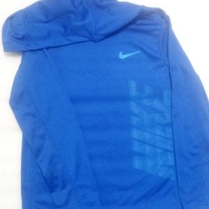 Boys blue Nike dri -fit long sleeve shirt